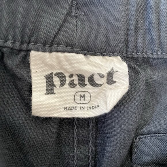 Pact Grey Daily Twill Midweight Pant in Storm Size M/ 30” L Drawstring Organic - Picture 4 of 13